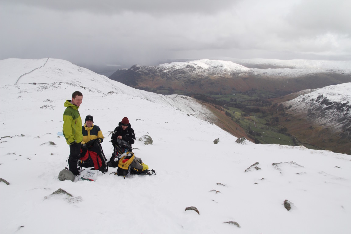 Simon, Will And Tim On Bleaberry Crag, On Way To Helvellyn From Glenridding